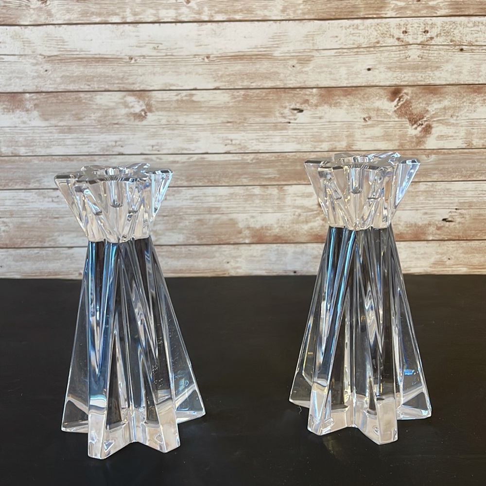 Crystal candle stick holders - Picture 5 of 6